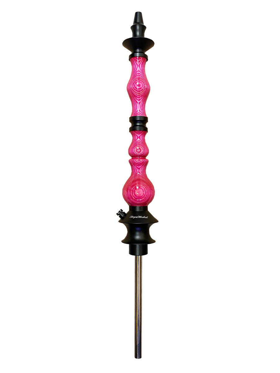 Regal "King" Dymondwood Pink Hookah Alpaca Bowl Company