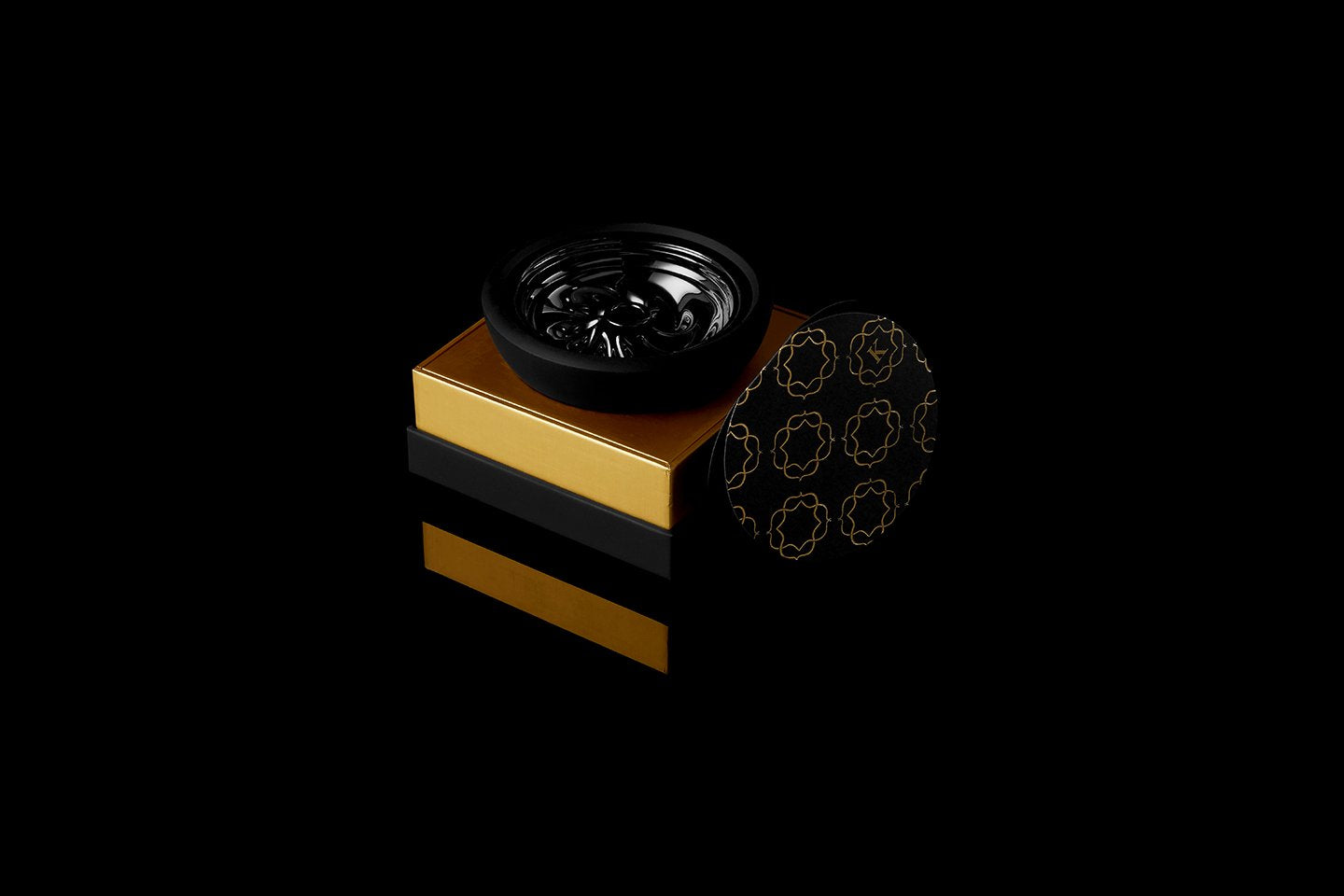Krysalis Edition Kaloud Samsaris Lapis Black Silicone Black Ceramic Bowl for Lotus I and Lotus I+