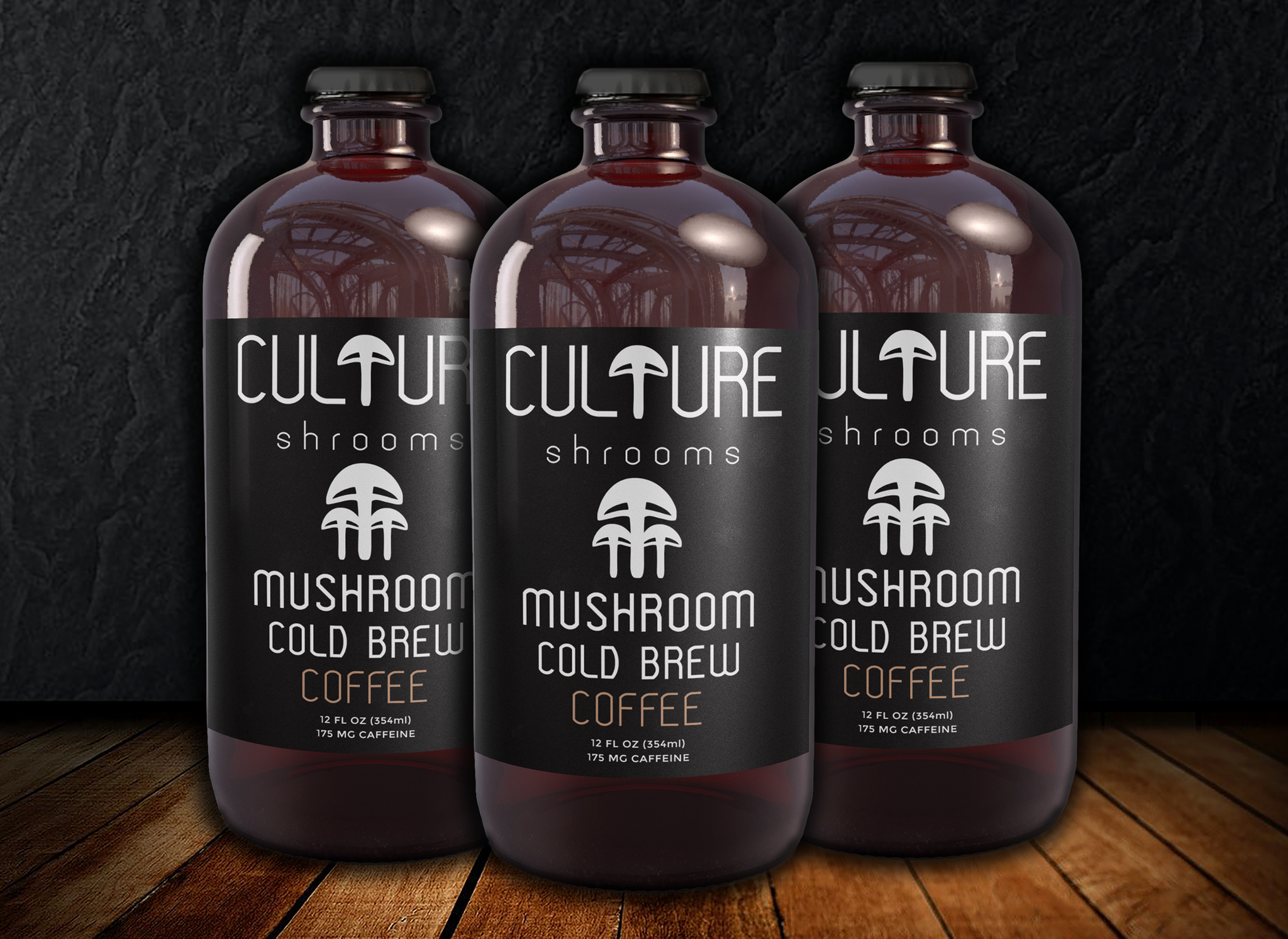 Culture Shrooms Mushroom Cold Brew Coffee (12Fl Oz)